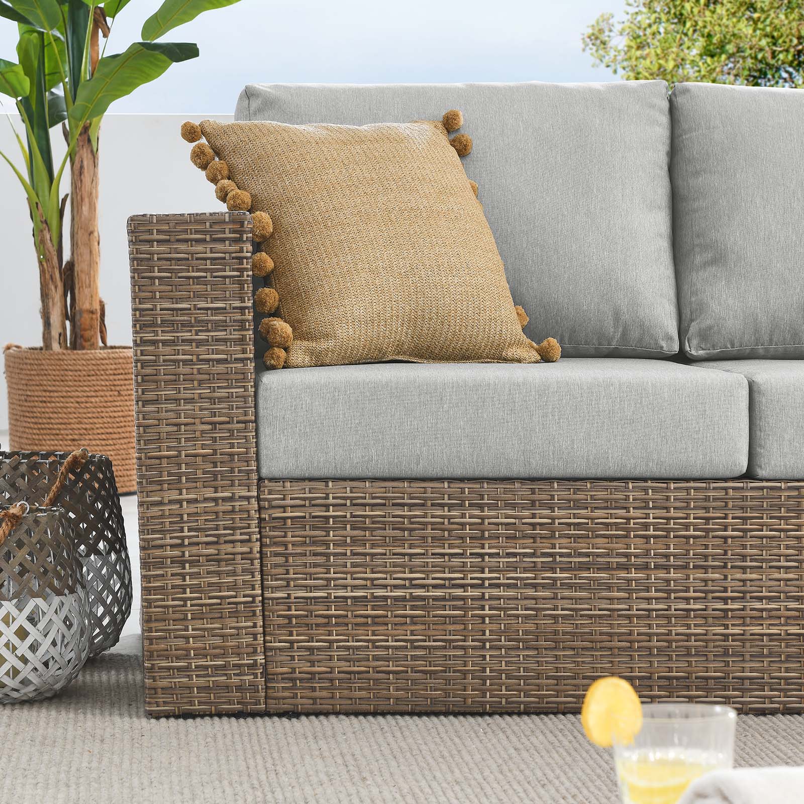 Convene Outdoor Patio Outdoor Patio Left-Arm Loveseat By Modway - EEI-6243 | Outdoor Sofas, Loveseats & Sectionals | Modishstore - 8