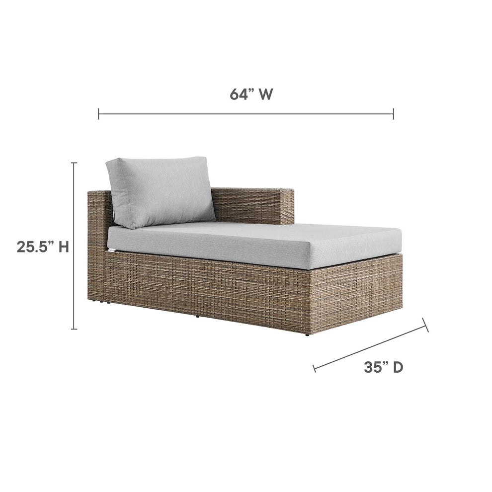 Convene Outdoor Patio Outdoor Patio Right-Arm Chaise By Modway - EEI-6244 | Outdoor Chaise Lounges | Modishstore - 6