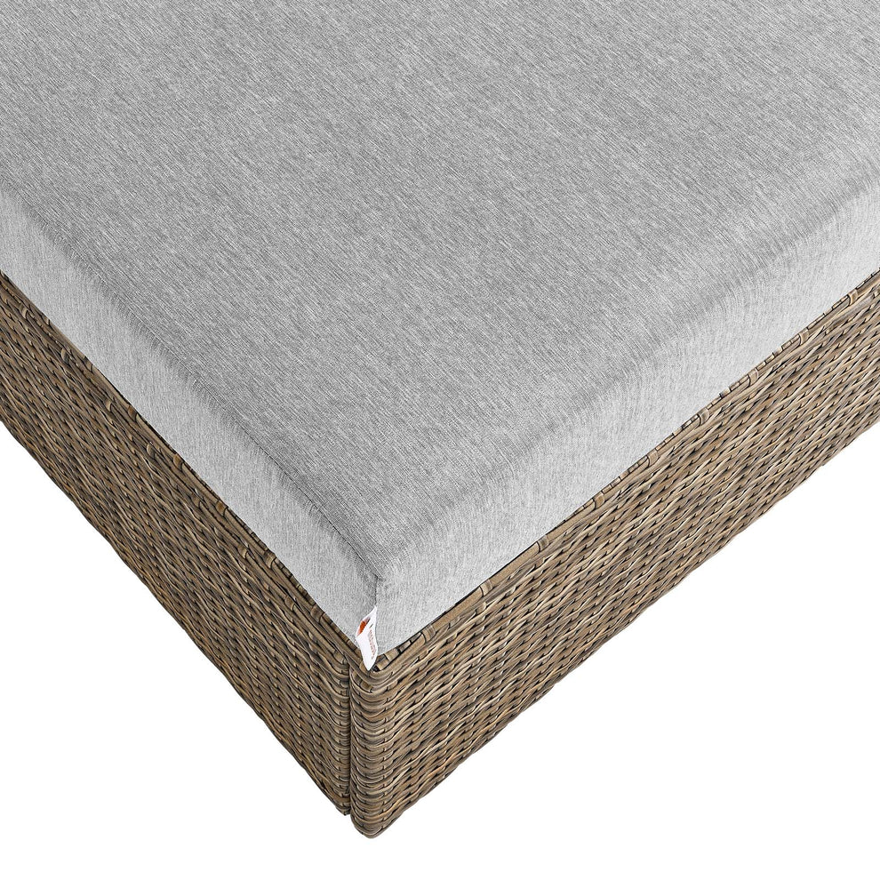 Convene Outdoor Patio Outdoor Patio Rectangle Ottoman By Modway - EEI-6248 | Outdoor Sofas, Loveseats & Sectionals | Modishstore - 3