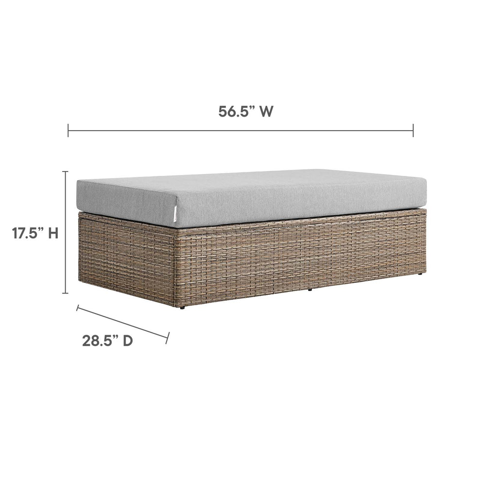 Convene Outdoor Patio Outdoor Patio Rectangle Ottoman By Modway - EEI-6248 | Outdoor Sofas, Loveseats & Sectionals | Modishstore - 4
