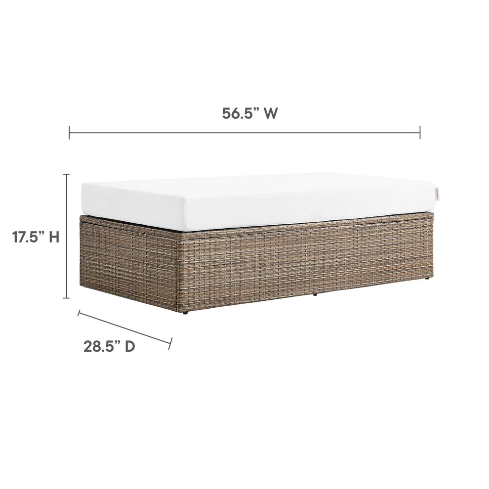 Convene Outdoor Patio Outdoor Patio Rectangle Ottoman By Modway - EEI-6248 | Outdoor Sofas, Loveseats & Sectionals | Modishstore - 11