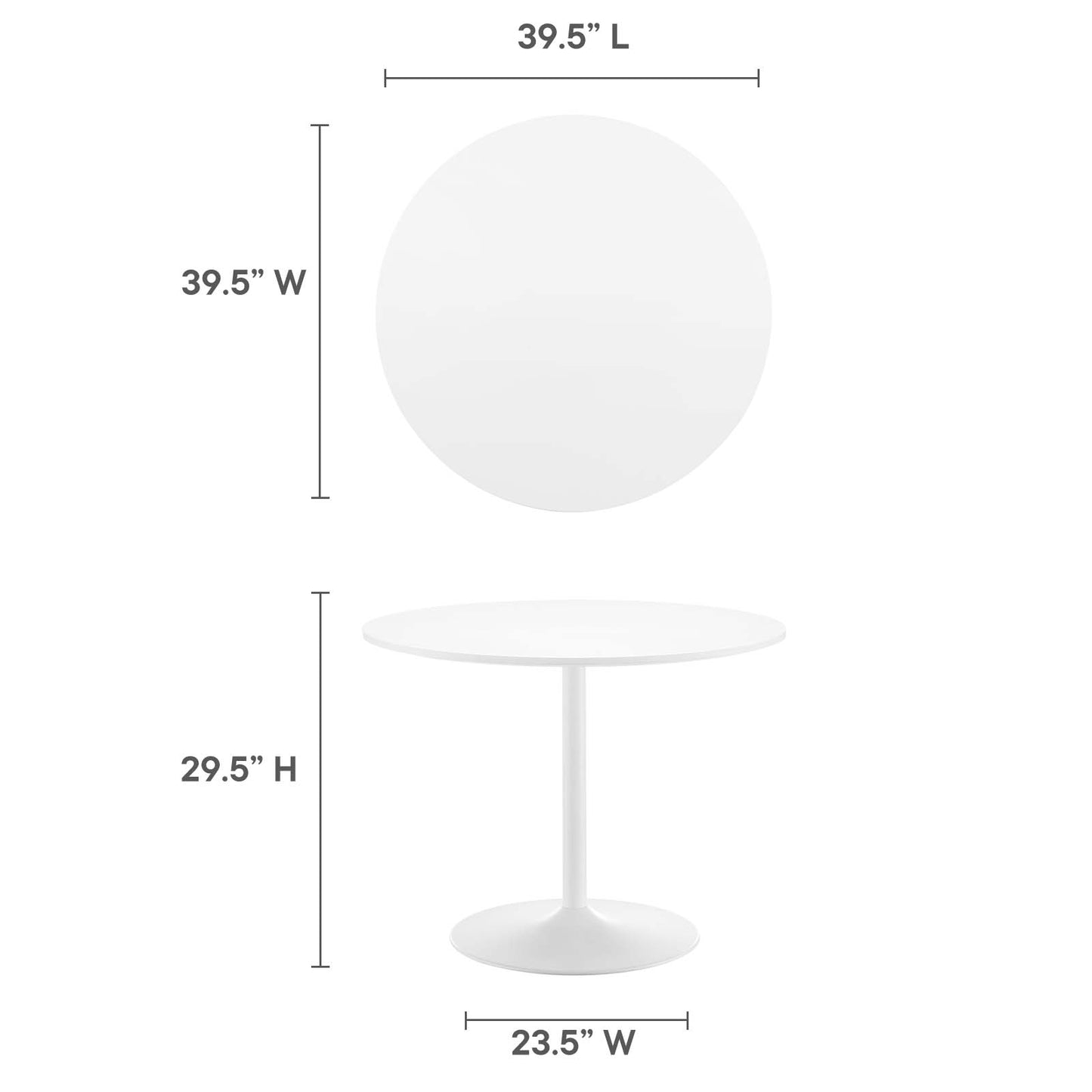 Amuse 40" Dining Table By Modway - EEI-6249 | Dining Tables | Modishstore - 33