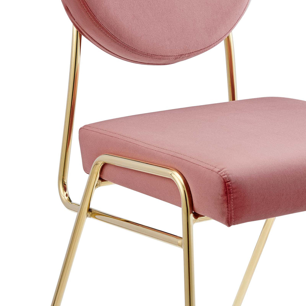 Craft Performance Velvet Dining Side Chair By Modway - EEI-6252 | Dining Chairs | Modishstore - 6