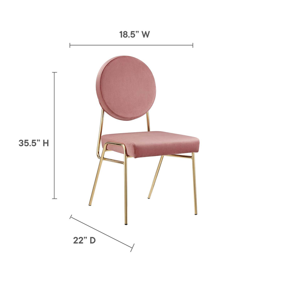 Craft Performance Velvet Dining Side Chair By Modway - EEI-6252 | Dining Chairs | Modishstore - 7