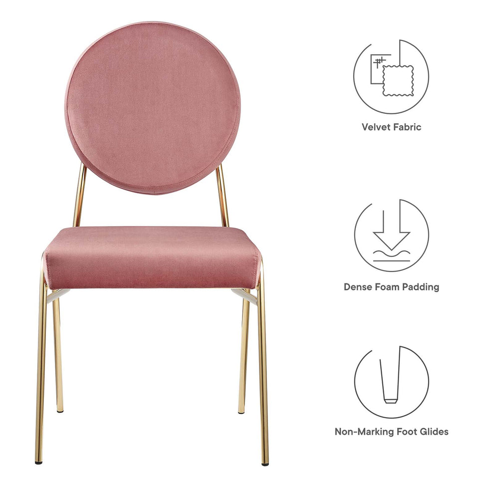 Craft Performance Velvet Dining Side Chair By Modway - EEI-6252 | Dining Chairs | Modishstore - 8