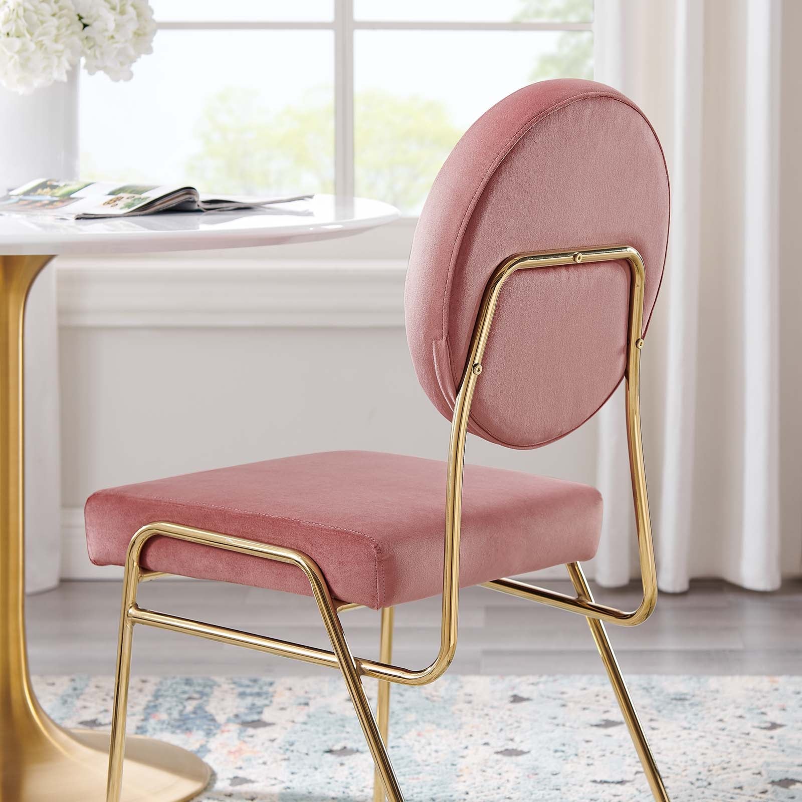 Craft Performance Velvet Dining Side Chair By Modway - EEI-6252 | Dining Chairs | Modishstore - 9