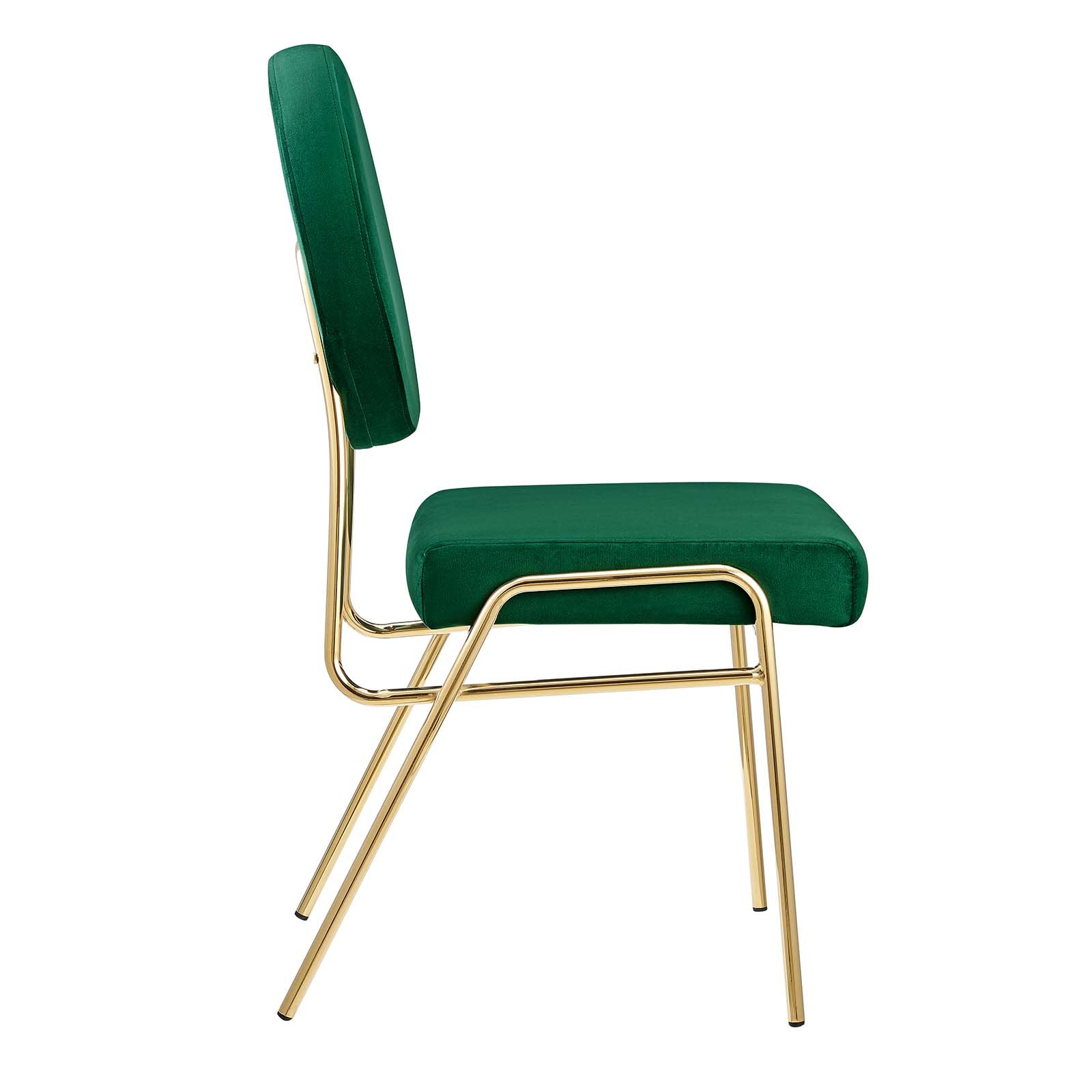Craft Performance Velvet Dining Side Chair - Thumbnail 5