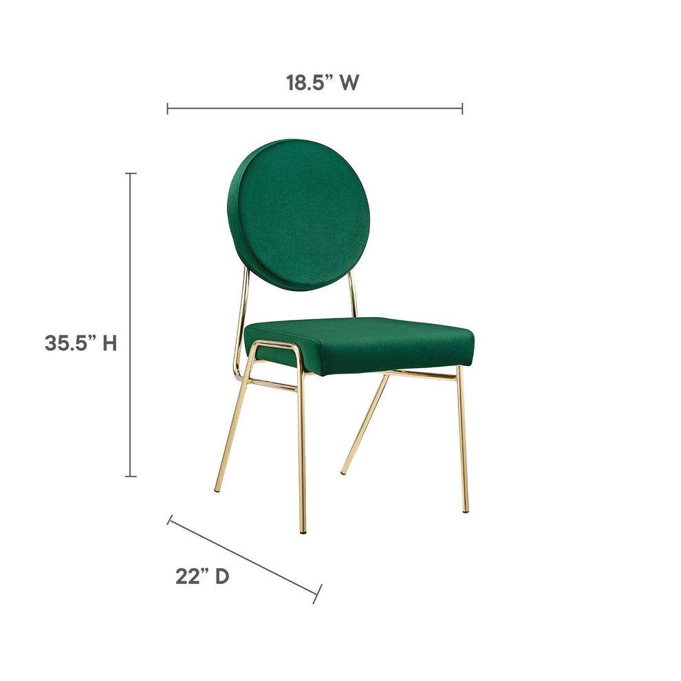 Craft Performance Velvet Dining Side Chair By Modway - EEI-6252 | Dining Chairs | Modishstore - 16