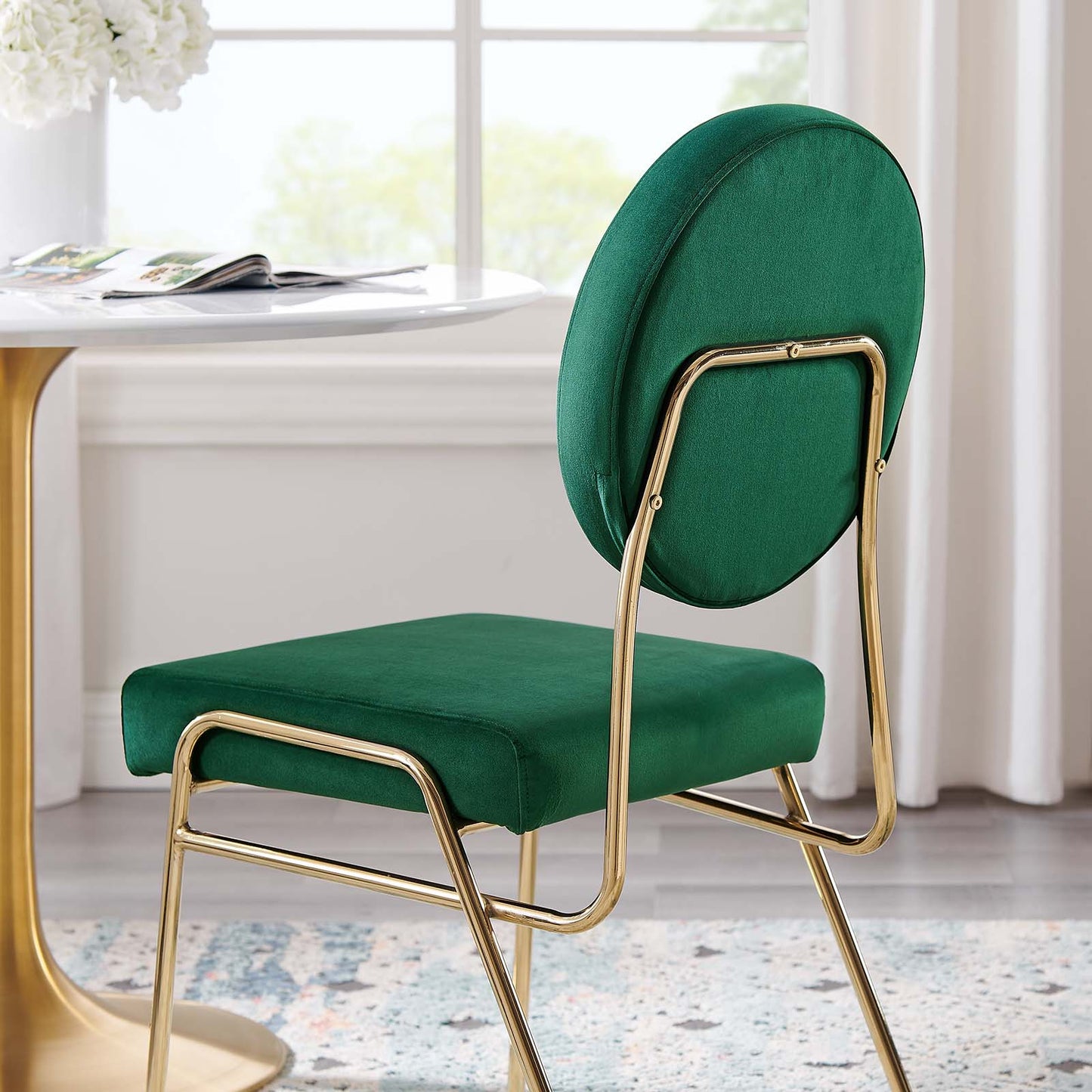 Craft Performance Velvet Dining Side Chair By Modway - EEI-6252 | Dining Chairs | Modishstore - 18