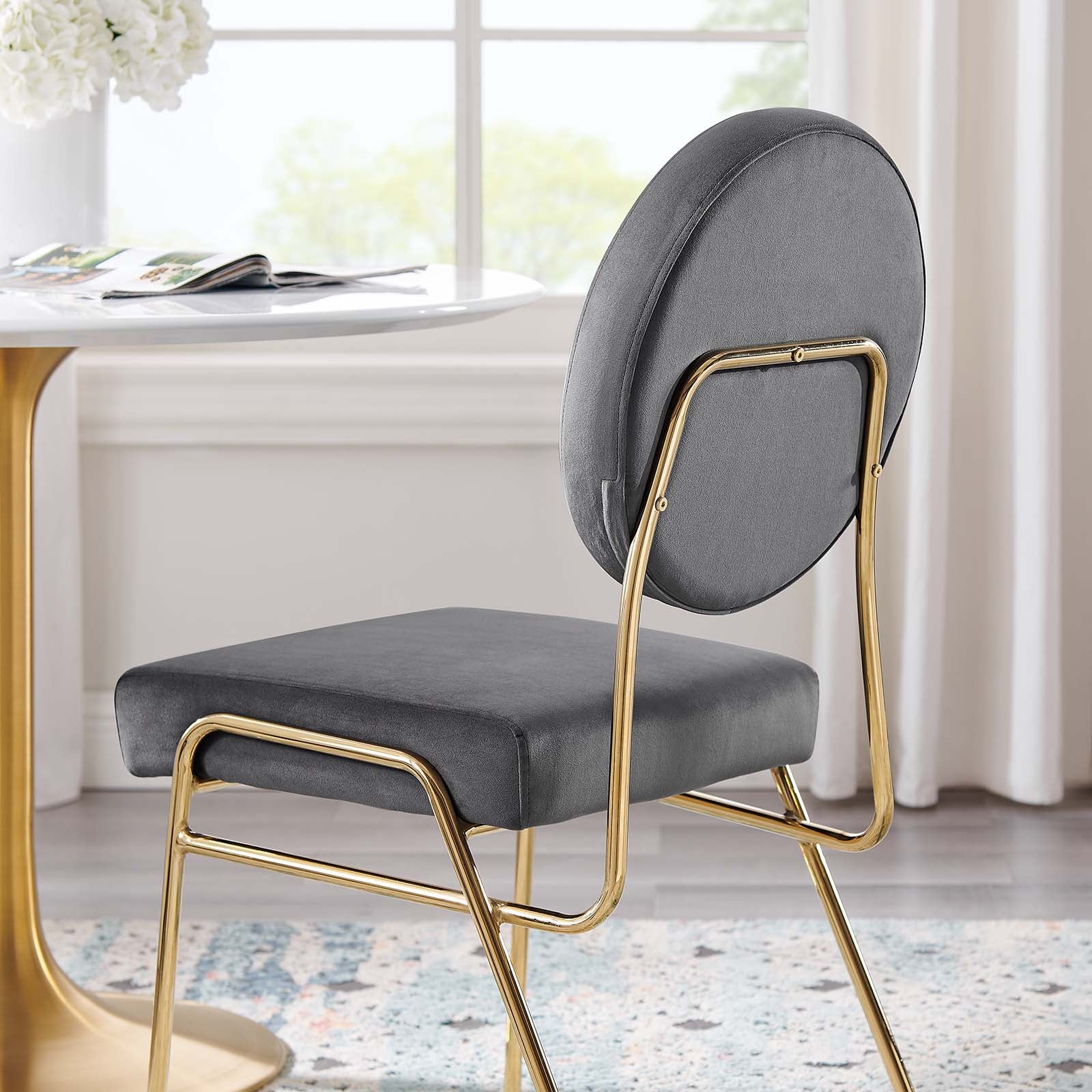 Craft Performance Velvet Dining Side Chair By Modway - EEI-6252 | Dining Chairs | Modishstore - 27