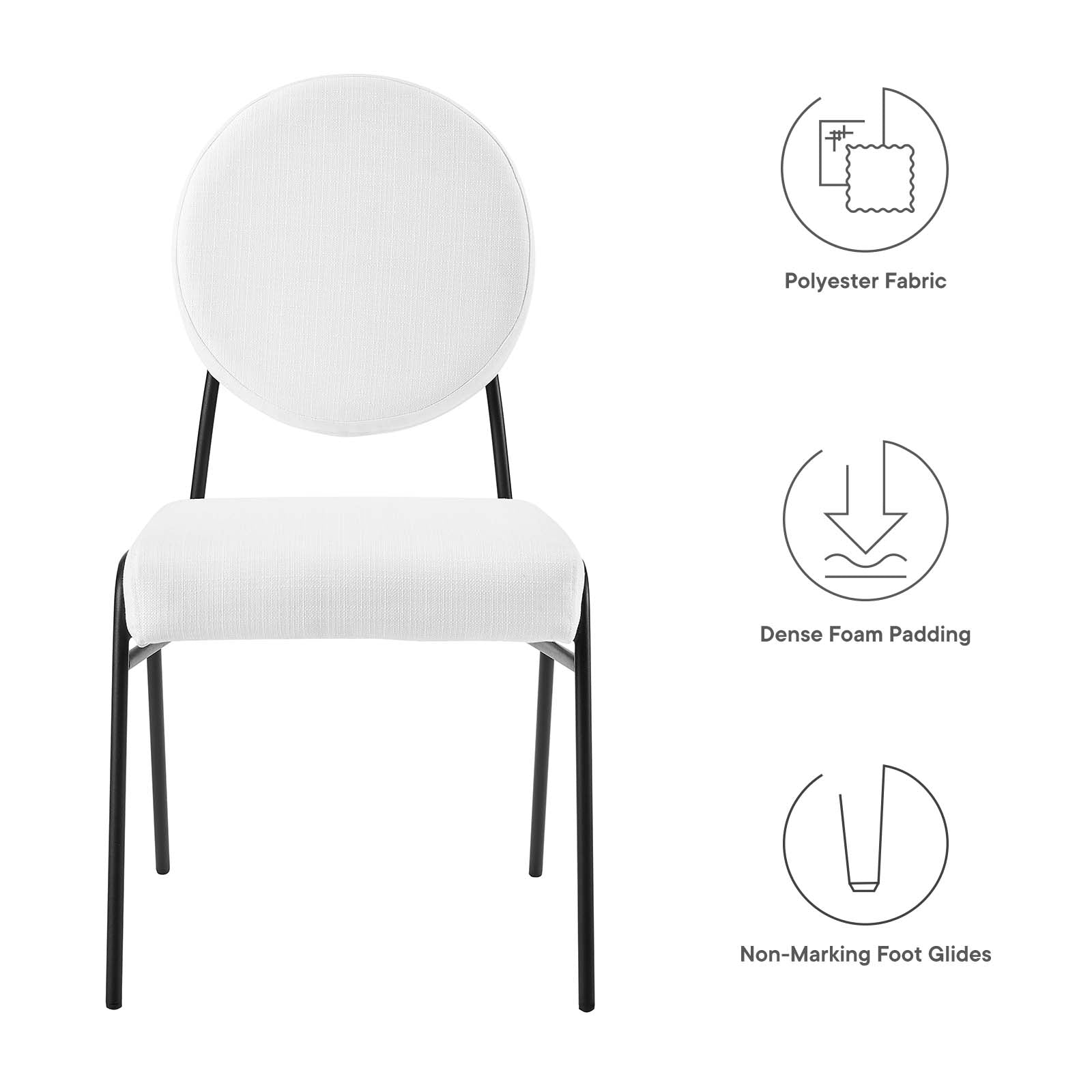 Craft Upholstered Fabric Dining Side Chairs By Modway - EEI-6253 | Dining Chairs | Modishstore - 31