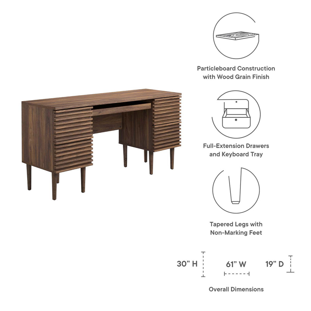 Render Office Desk By Modway - EEI-6254 | Desks | Modishstore - 8