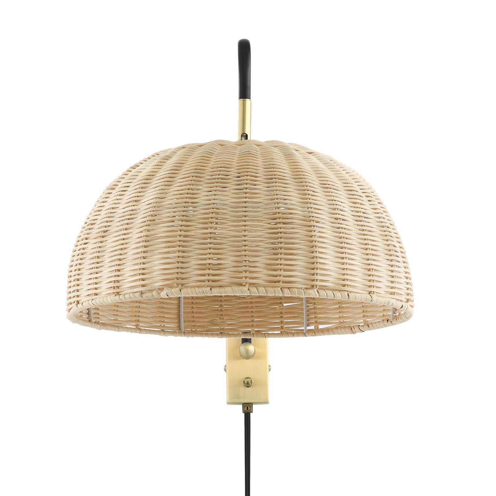 Ulani Rattan Wall Sconce By Modway - EEI-6256 | Floor Lamps | Modway - 4