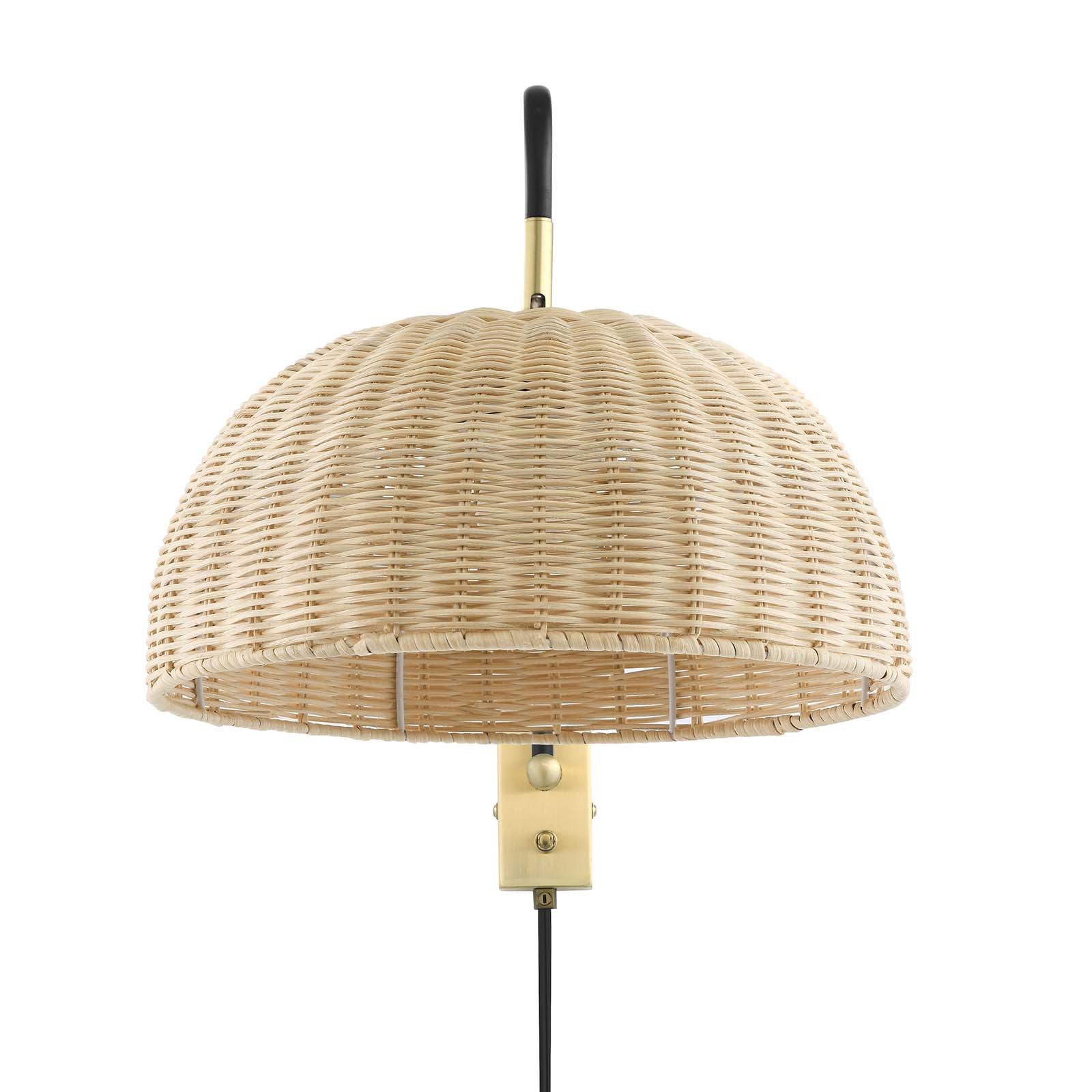 Ulani Rattan Wall Sconce By Modway - EEI-6256 | Floor Lamps | Modishstore - 4