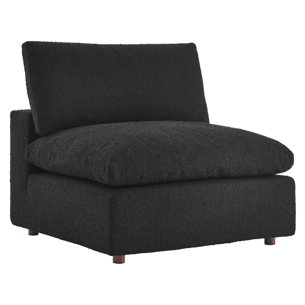 Commix Down Filled Overstuffed Boucle Fabric Armless Chair By Modway - EEI-6257 | Lounge Chairs | Modishstore - 1