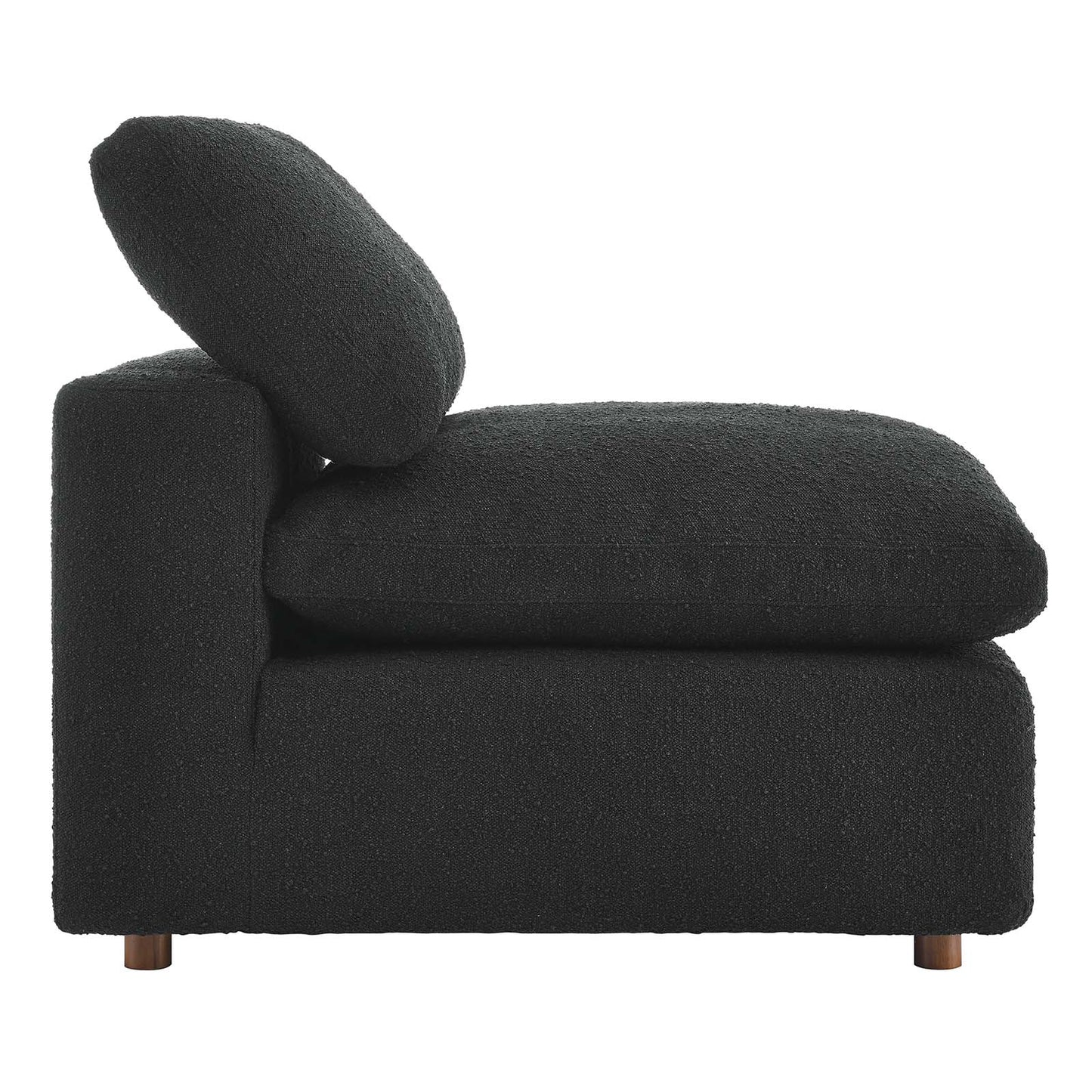 Commix Down Filled Overstuffed Boucle Fabric Armless Chair By Modway - EEI-6257 | Lounge Chairs | Modishstore - 2