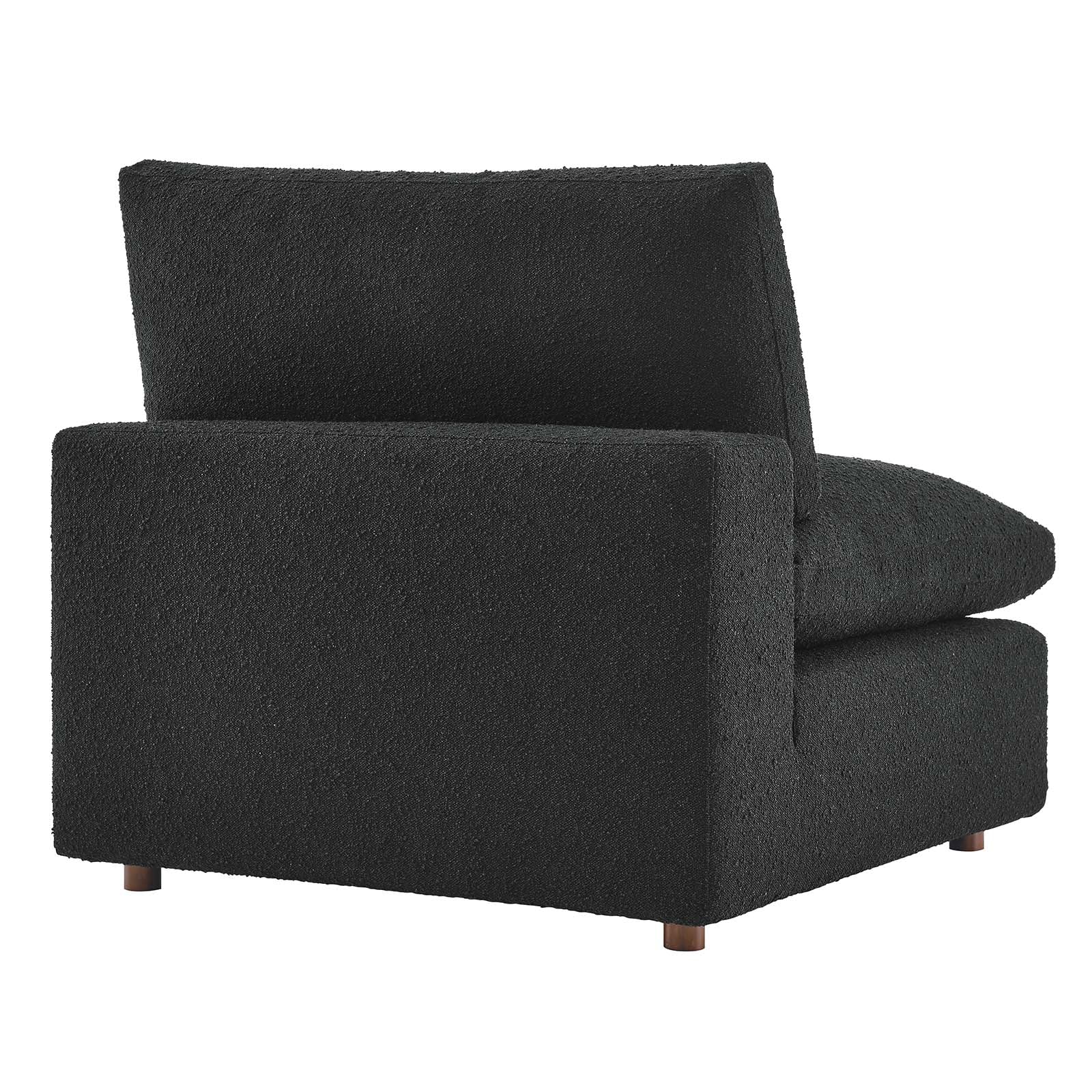 Commix Down Filled Overstuffed Boucle Fabric Armless Chair By Modway - EEI-6257 | Lounge Chairs | Modishstore - 3