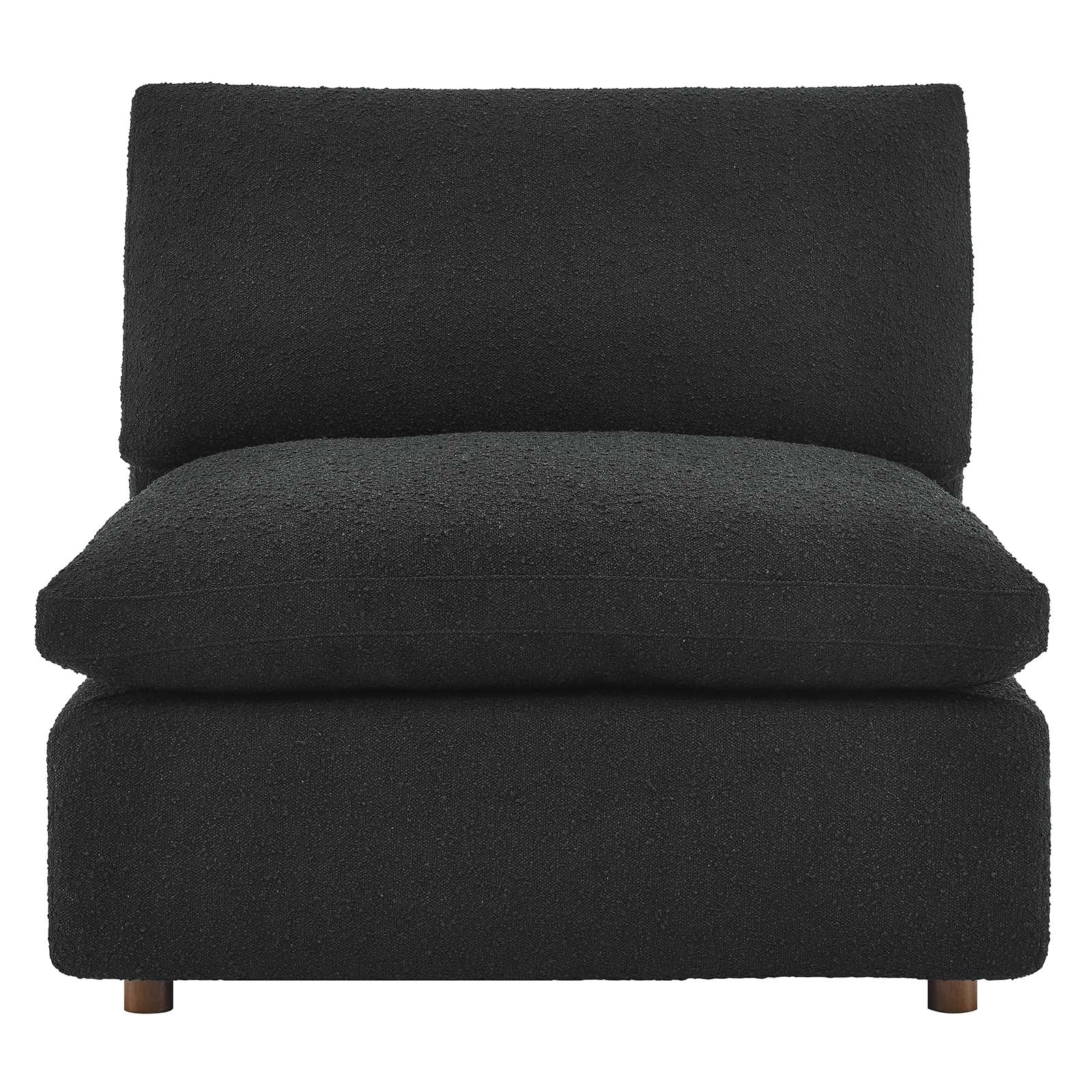Commix Down Filled Overstuffed Boucle Fabric Armless Chair By Modway - EEI-6257 | Lounge Chairs | Modishstore - 4