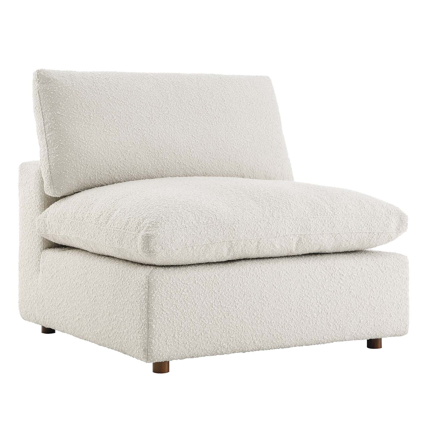 Commix Down Filled Overstuffed Boucle Fabric Armless Chair By Modway - EEI-6257 | Lounge Chairs | Modishstore - 9