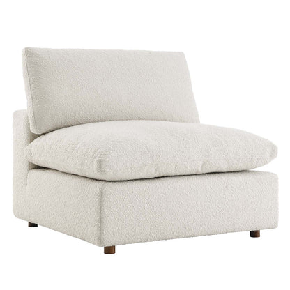 Commix Down Filled Overstuffed Boucle Fabric Armless Chair By Modway - EEI-6257 | Lounge Chairs | Modishstore - 9