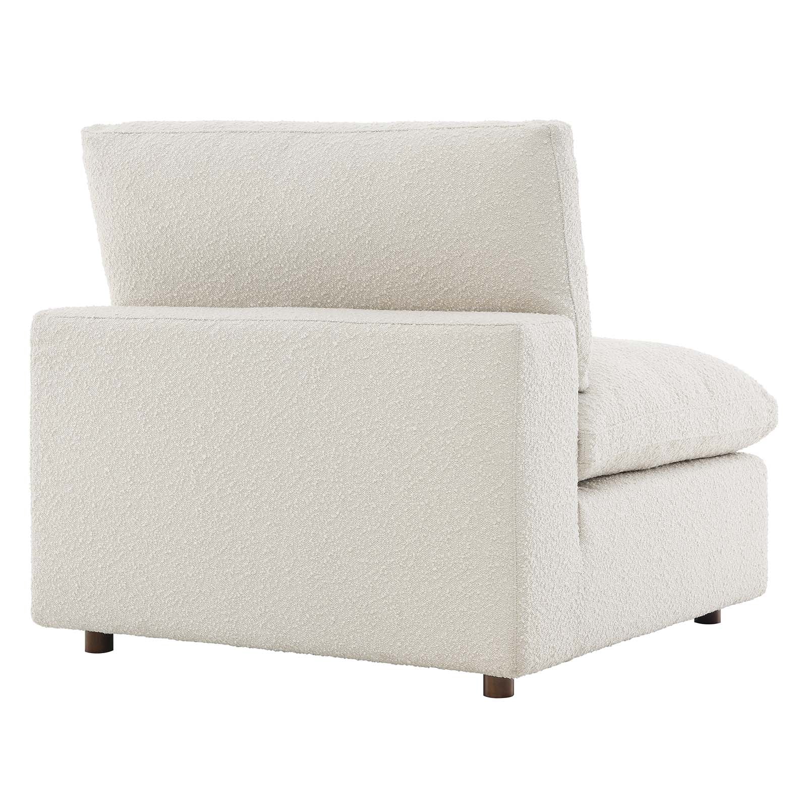 Commix Down Filled Overstuffed Boucle Fabric Armless Chair By Modway - EEI-6257 | Lounge Chairs | Modishstore - 11