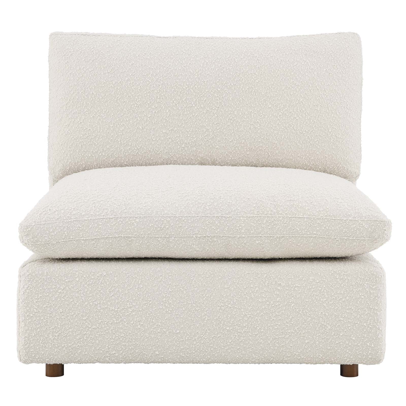 Commix Down Filled Overstuffed Boucle Fabric Armless Chair By Modway - EEI-6257 | Lounge Chairs | Modishstore - 12