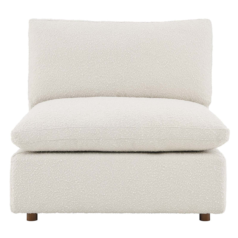 Commix Down Filled Overstuffed Boucle Fabric Armless Chair By Modway - EEI-6257 | Lounge Chairs | Modishstore - 12