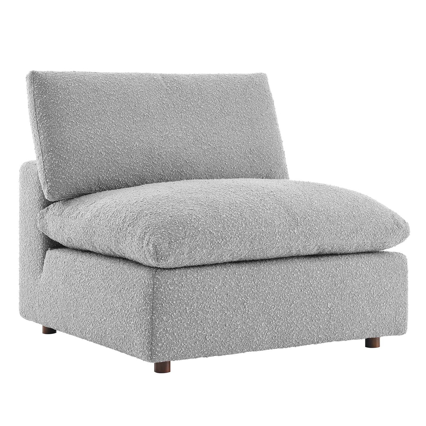 Commix Down Filled Overstuffed Boucle Fabric Armless Chair By Modway - EEI-6257 | Lounge Chairs | Modishstore - 17