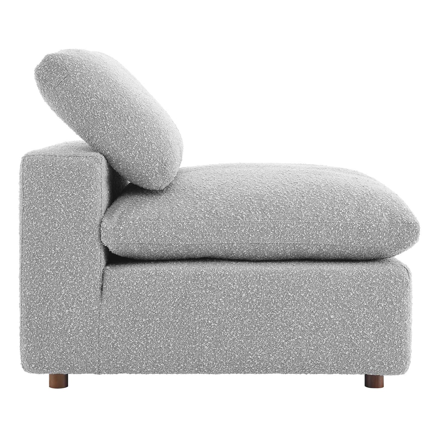Commix Down Filled Overstuffed Boucle Fabric Armless Chair By Modway - EEI-6257 | Lounge Chairs | Modishstore - 18