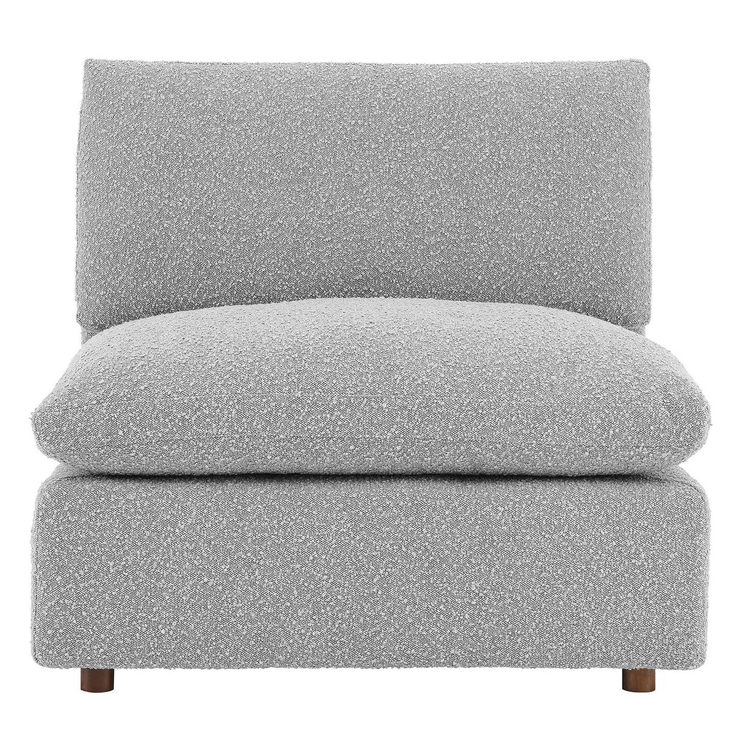 Commix Down Filled Overstuffed Boucle Fabric Armless Chair By Modway - EEI-6257 | Lounge Chairs | Modishstore - 20