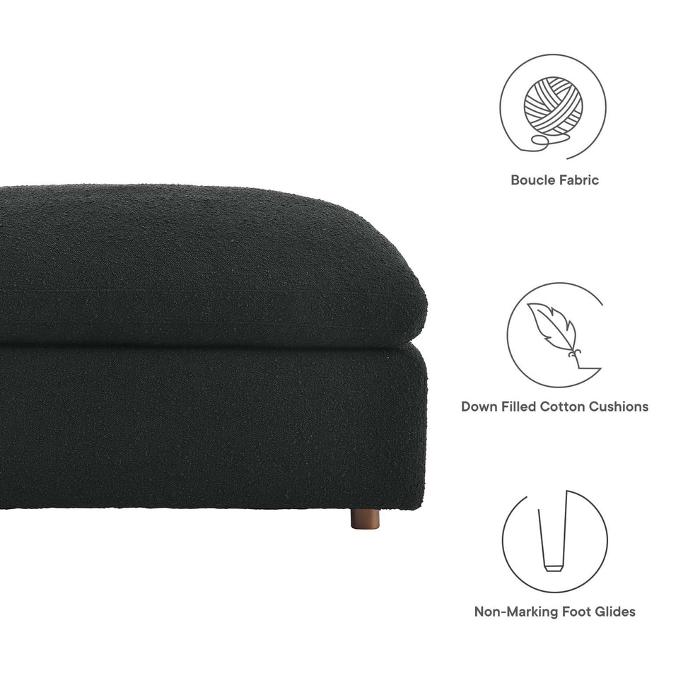Commix Down Filled Overstuffed Boucle Fabric Ottoman By Modway - EEI-6258 | Ottomans | Modishstore - 6