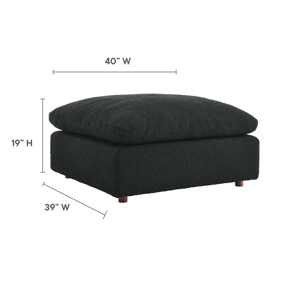 Commix Down Filled Overstuffed Boucle Fabric Ottoman By Modway - EEI-6258 | Ottomans | Modishstore - 7