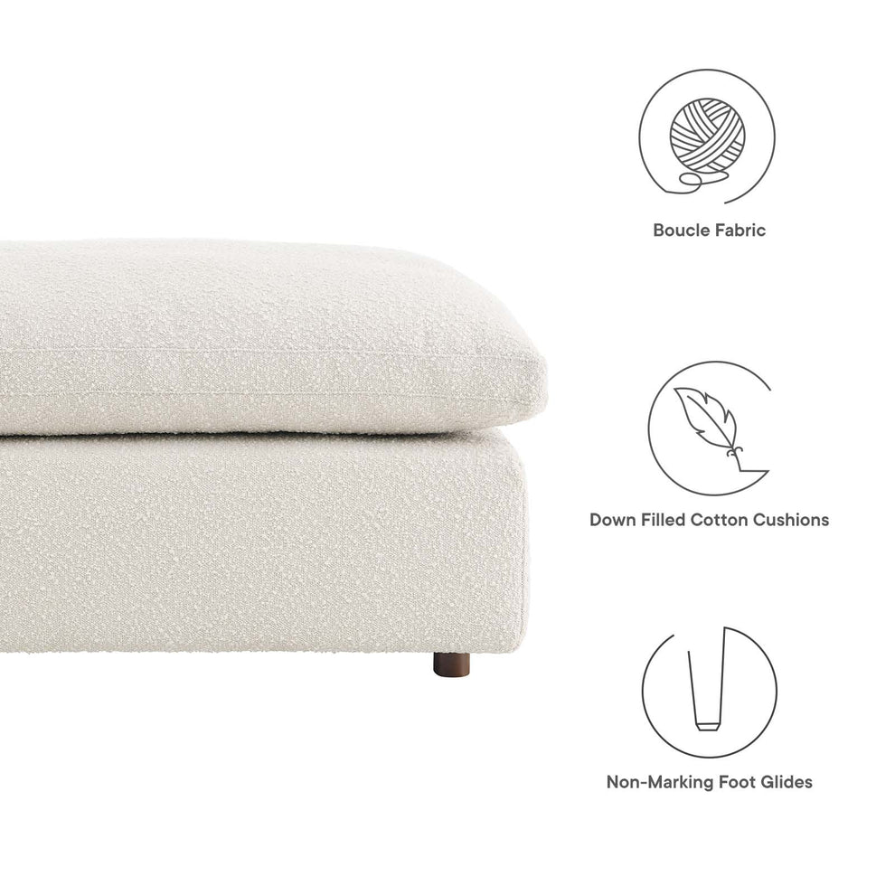 Commix Down Filled Overstuffed Boucle Fabric Ottoman By Modway - EEI-6258 | Ottomans | Modishstore - 13