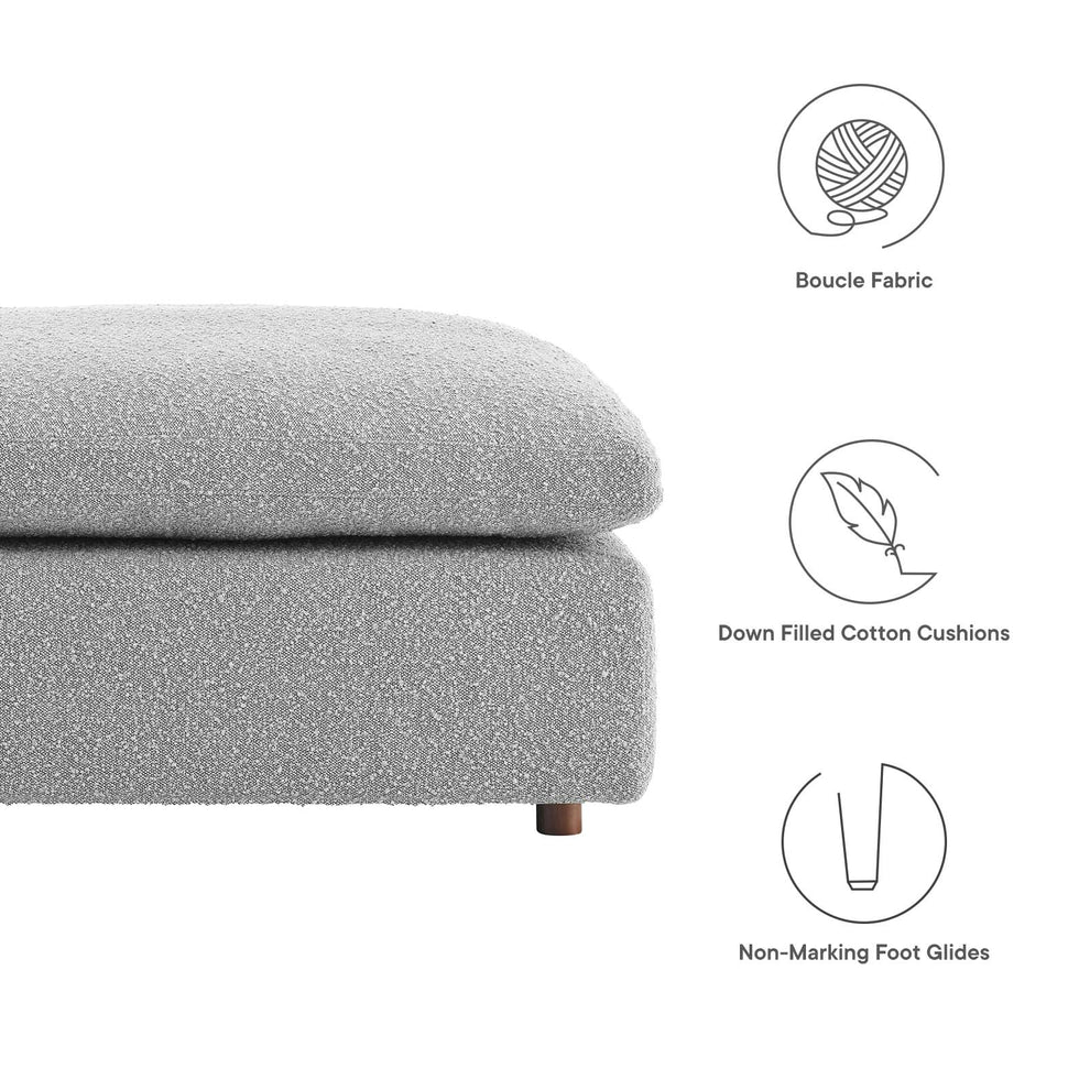 Commix Down Filled Overstuffed Boucle Fabric Ottoman By Modway - EEI-6258 | Ottomans | Modishstore - 22
