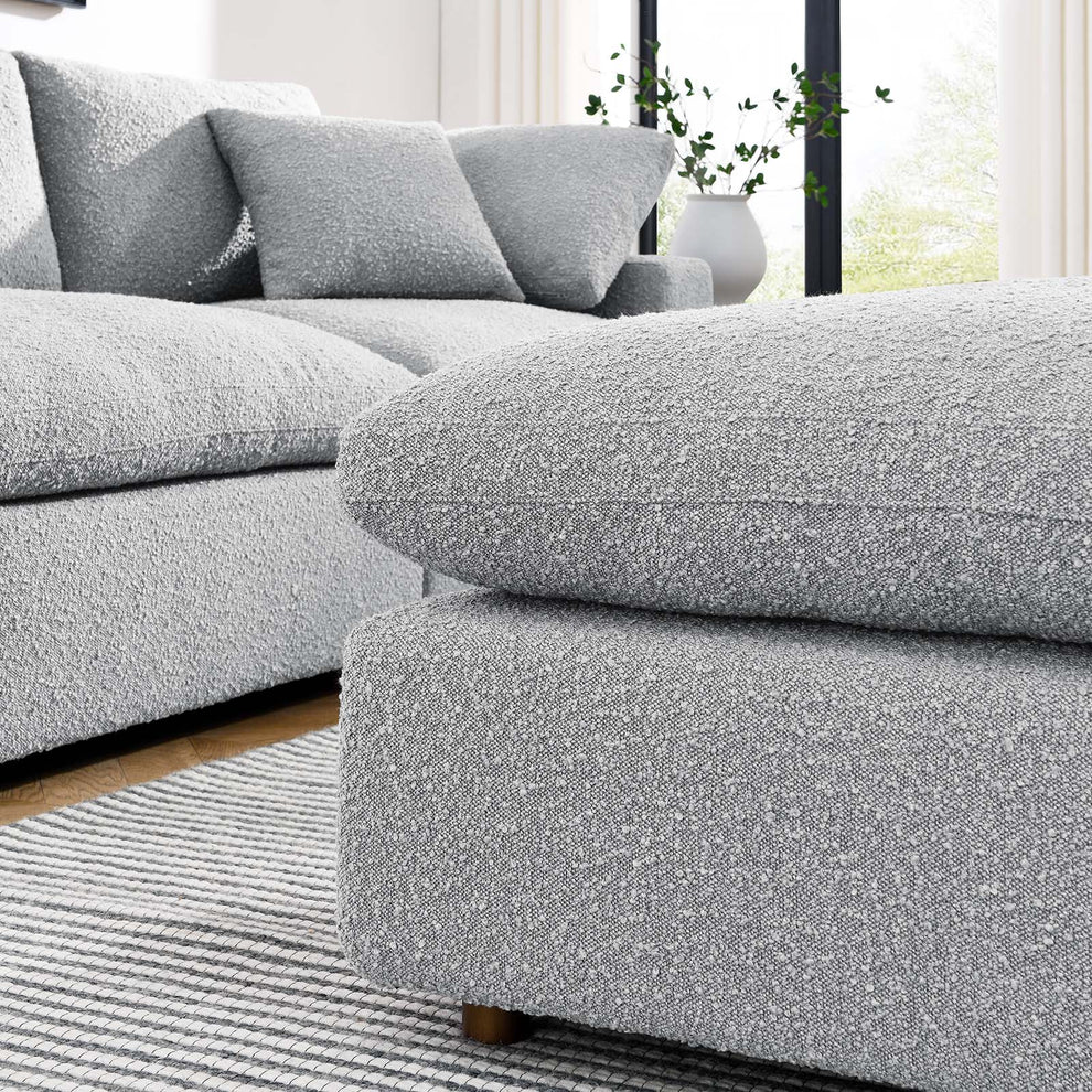 Commix Down Filled Overstuffed Boucle Fabric Ottoman By Modway - EEI-6258 | Ottomans | Modishstore - 23