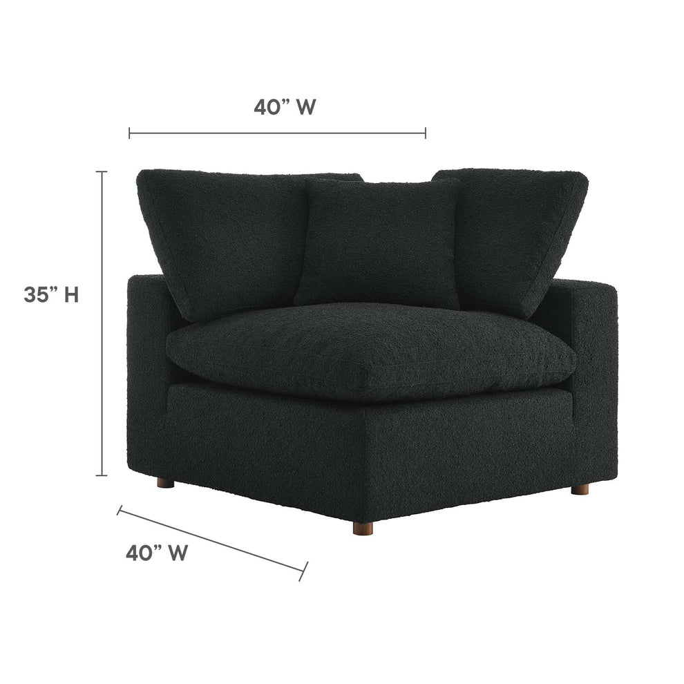 Commix Down Filled Overstuffed Boucle Fabric Corner Chair By Modway - EEI-6259 | Lounge Chairs | Modishstore - 6