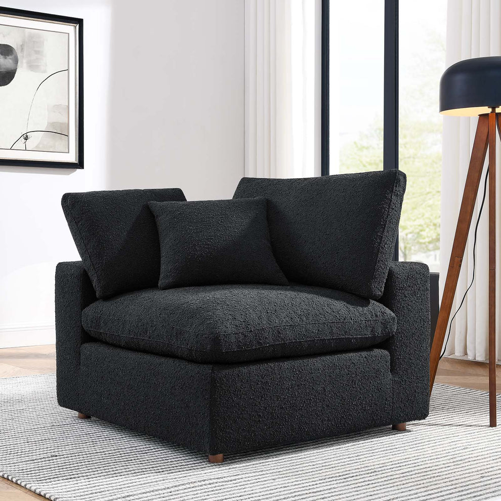 Commix Down Filled Overstuffed Boucle Fabric Corner Chair By Modway - EEI-6259 | Lounge Chairs | Modishstore - 8