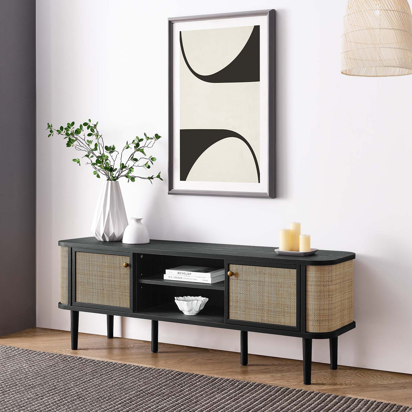 Miramar 60'' Wood TV Stand By Modway - EEI-6260 | TV Stands | Modishstore - 1