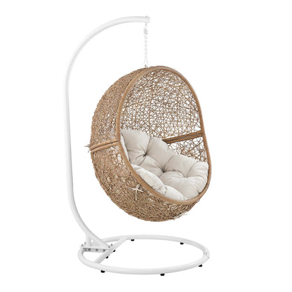 Encase Outdoor Patio Rattan Swing Chair By Modway - EEI-6262 | Outdoor Chaise Lounges | Modishstore - 2