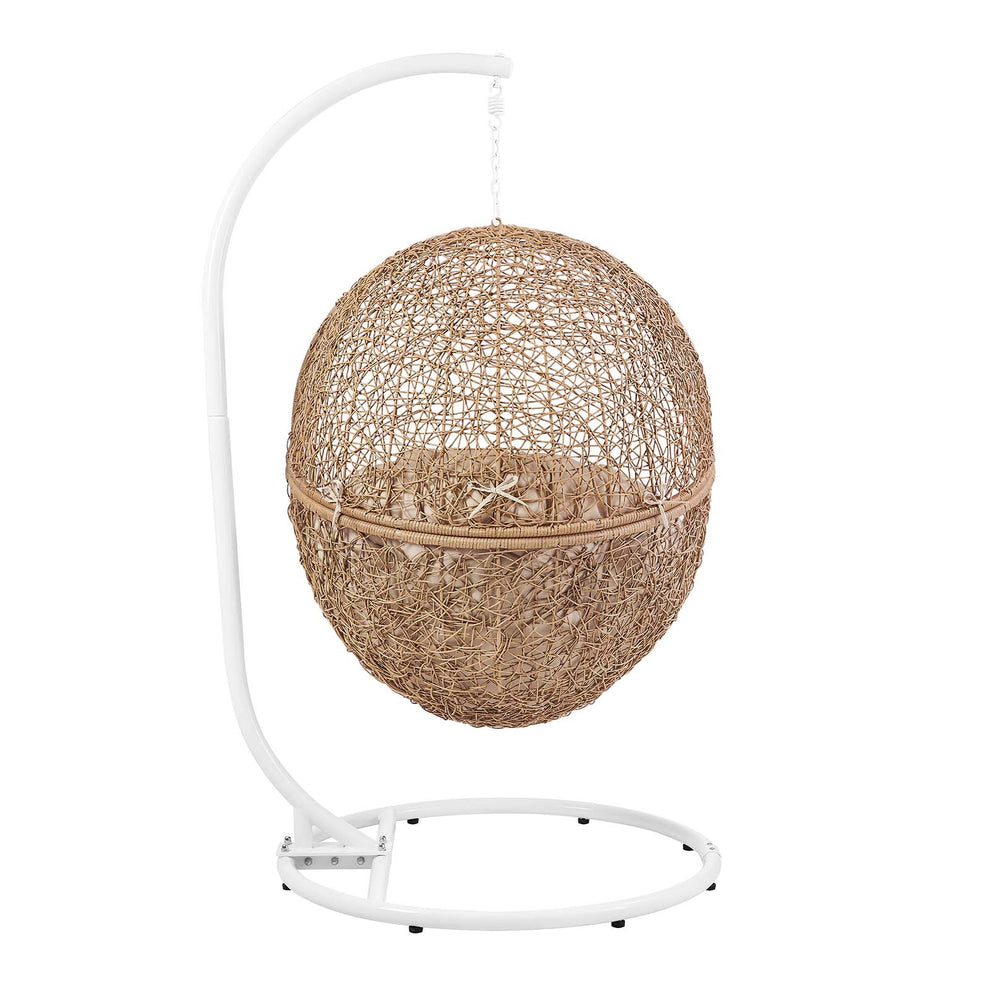 Encase Outdoor Patio Rattan Swing Chair By Modway - EEI-6262 | Outdoor Chaise Lounges | Modishstore - 4