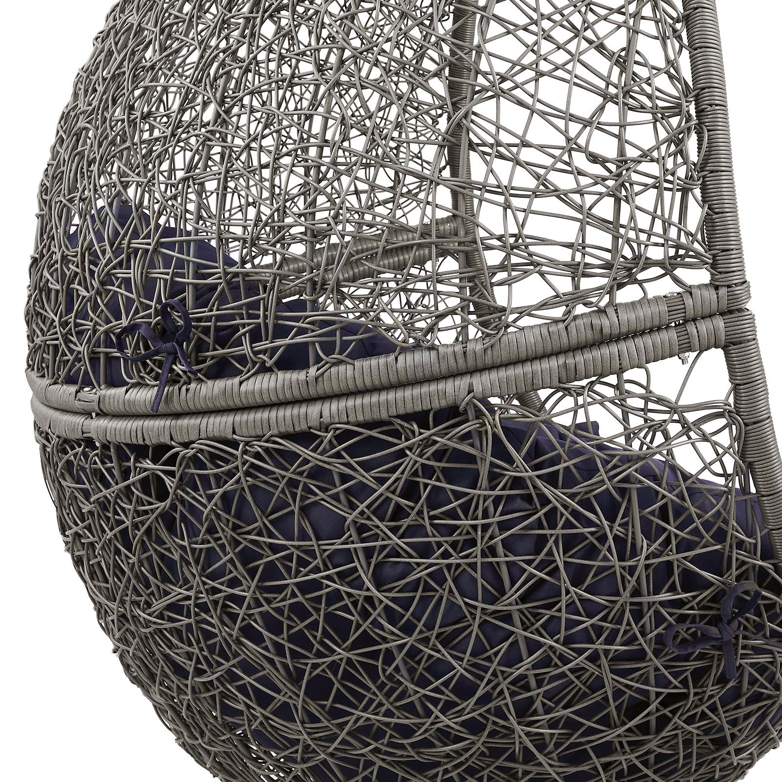 Encase Outdoor Patio Rattan Swing Chair By Modway - EEI-6262 | Outdoor Chaise Lounges | Modishstore - 42