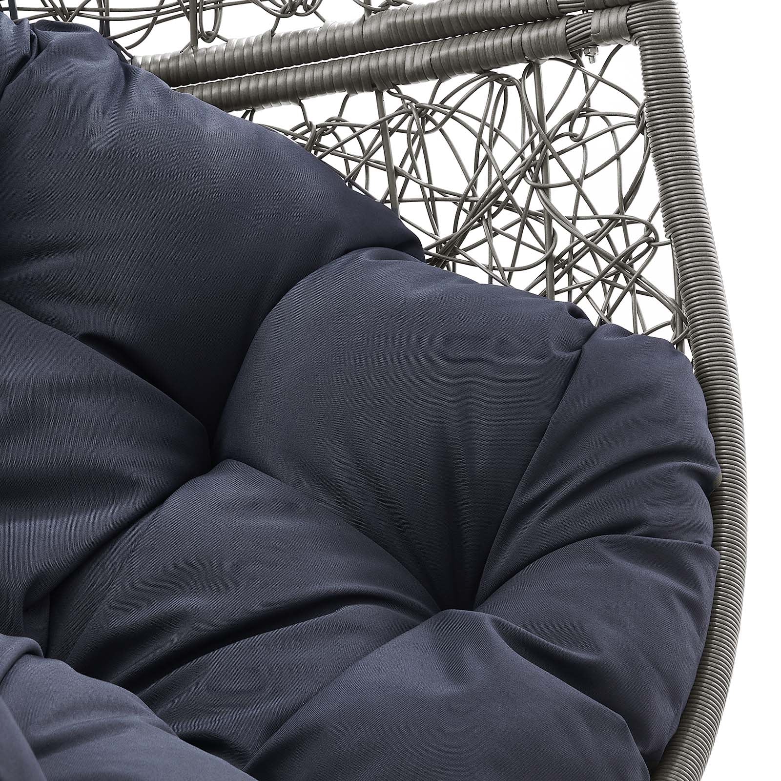 Encase Outdoor Patio Rattan Swing Chair By Modway - EEI-6262 | Outdoor Chaise Lounges | Modishstore - 43