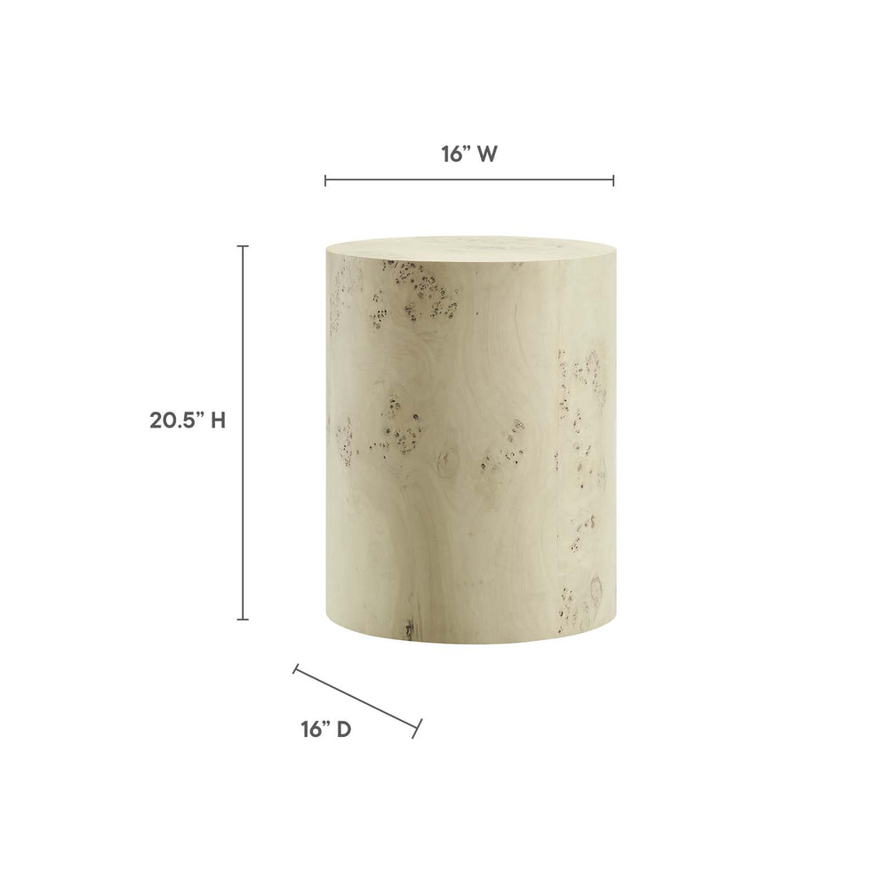 Cosmos 16" Round Burl Wood Side Table By Modway - EEI-6271 | Side Tables | Modishstore - 7