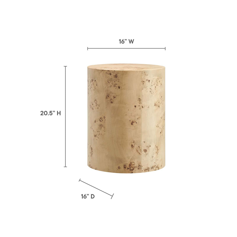 Cosmos 16" Round Burl Wood Side Table By Modway - EEI-6271 | Side Tables | Modishstore - 15