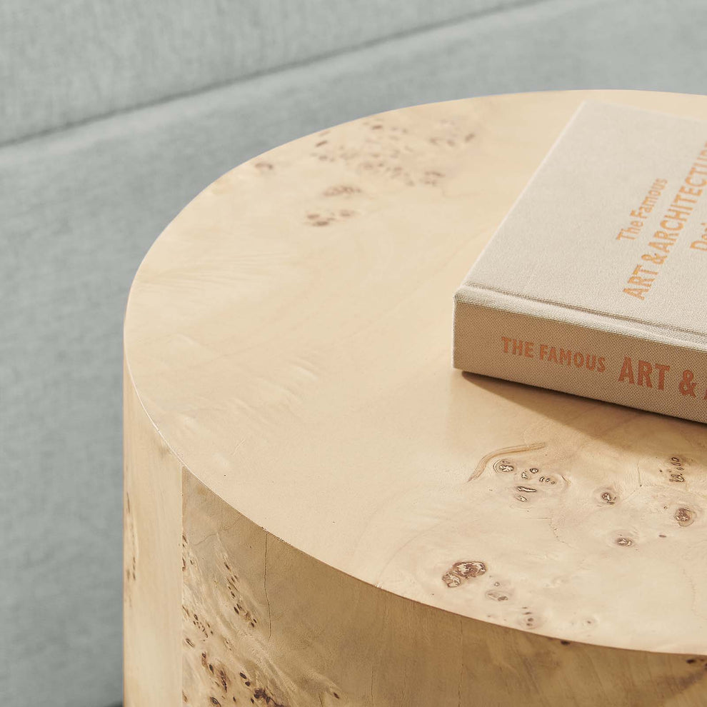 Cosmos 16" Round Burl Wood Side Table By Modway - EEI-6271 | Side Tables | Modishstore - 9