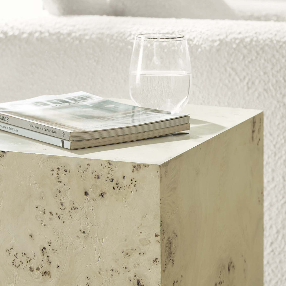 Cosmos 16" Square Burl Wood Side Table By Modway - EEI-6273 | Side Tables | Modishstore - 2