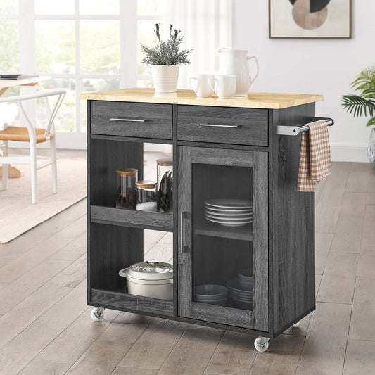 Culinary Kitchen Cart With Towel Bar By Modway - EEI-6275 | Kitchen Carts | Modishstore