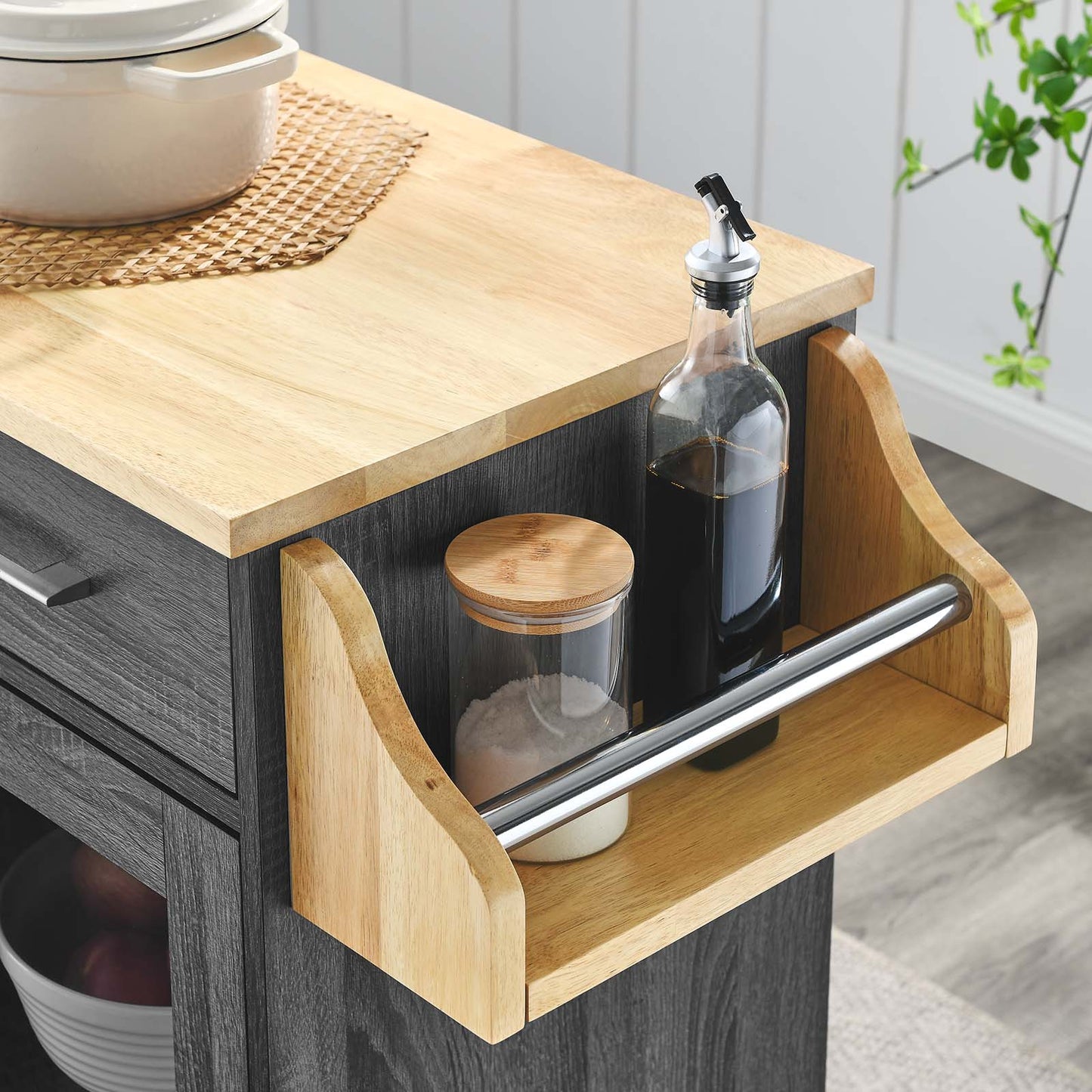 Culinary Kitchen Cart With Spice Rack By Modway - EEI-6277 | Kitchen Carts | Modishstore - 10