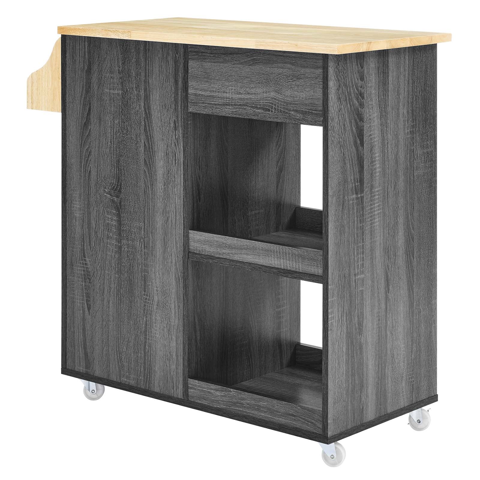 Culinary Kitchen Cart With Spice Rack By Modway - EEI-6277 | Kitchen Carts | Modishstore - 4
