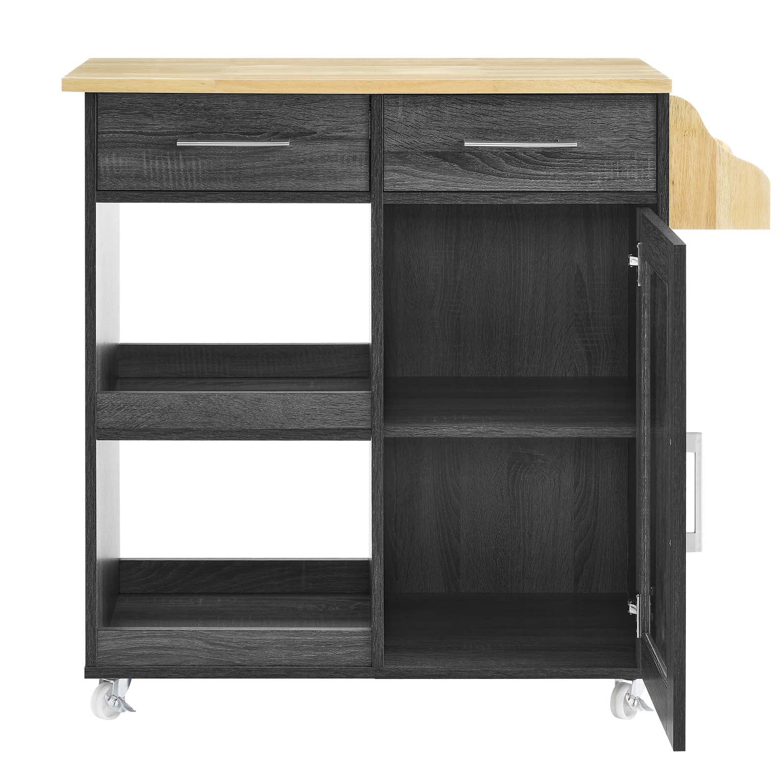 Culinary Kitchen Cart With Spice Rack By Modway - EEI-6277 | Kitchen Carts | Modishstore - 6